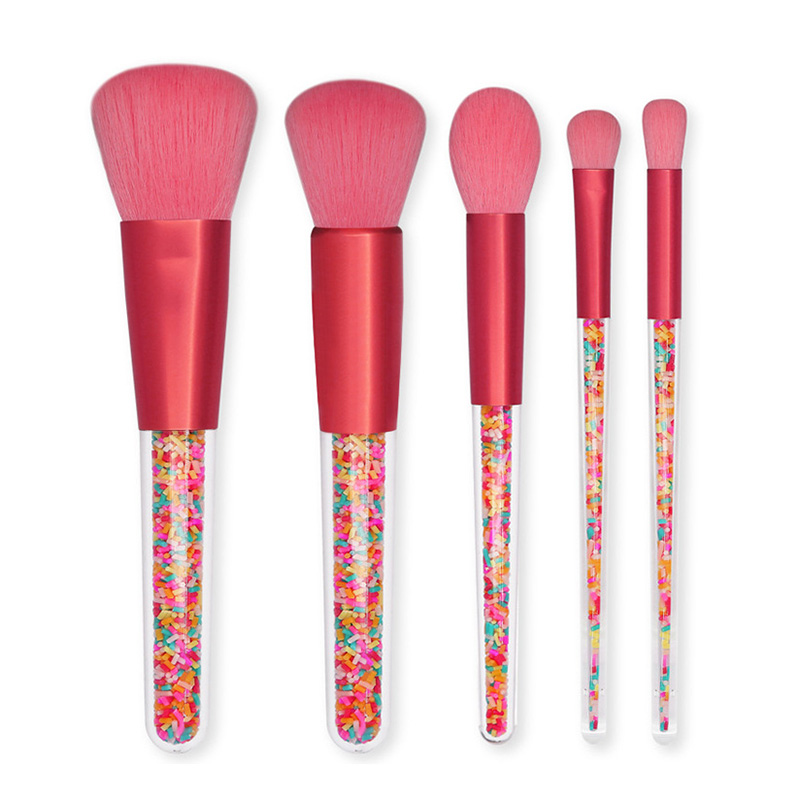 DDP OEM 5 pcs Cute Candy Makeup Brush Set (1)