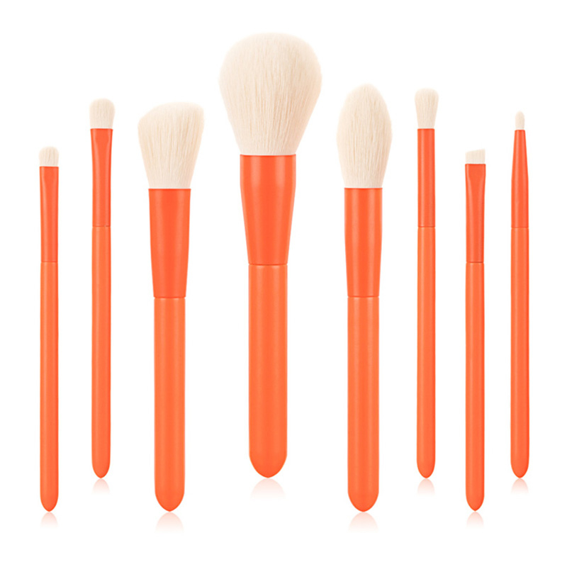 Private Label Macarone Color 8pcs Makeup Brush Set (2)